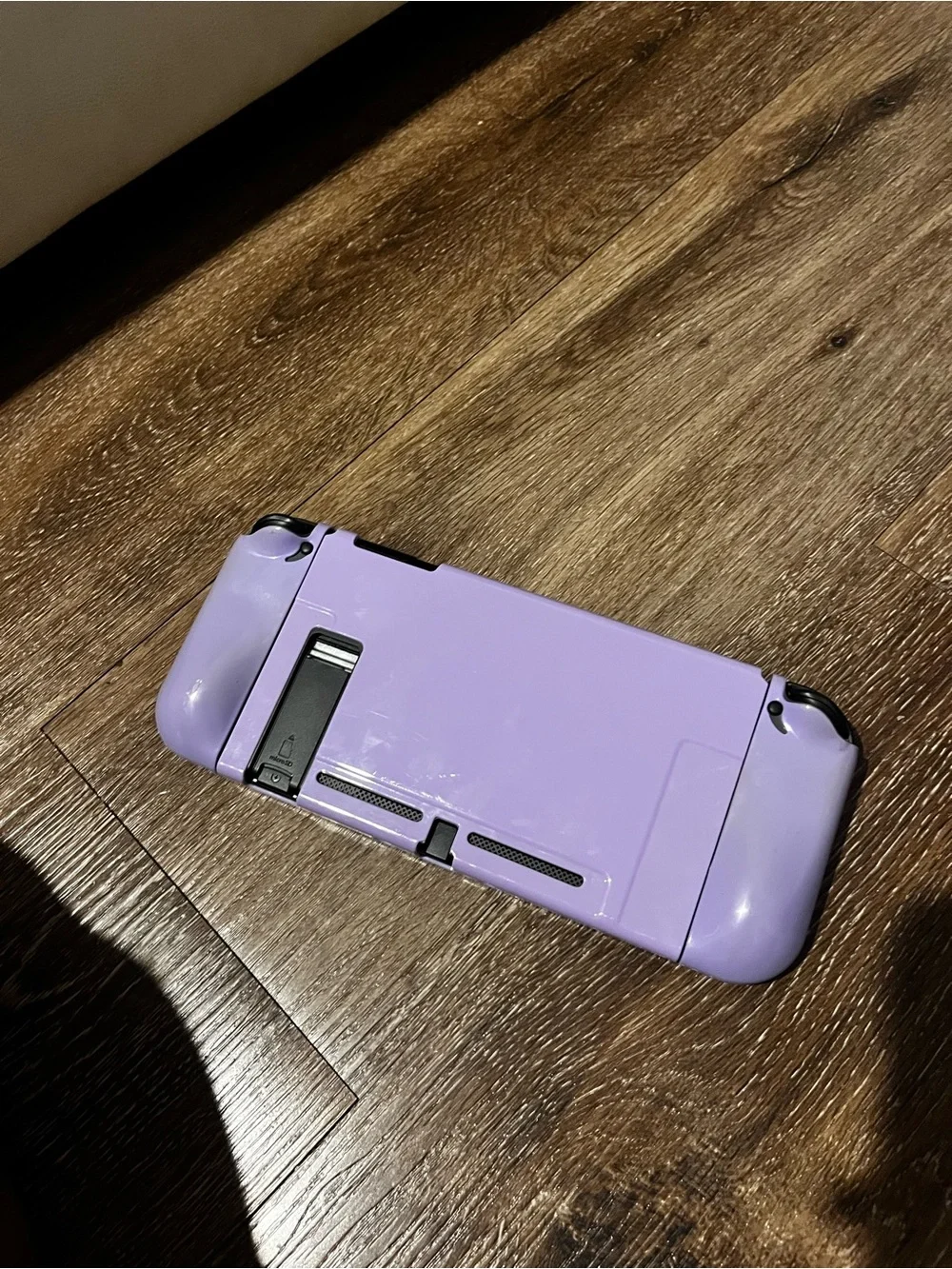 Nintendo switch Lavender Handheld Console with Paw Grip Caps